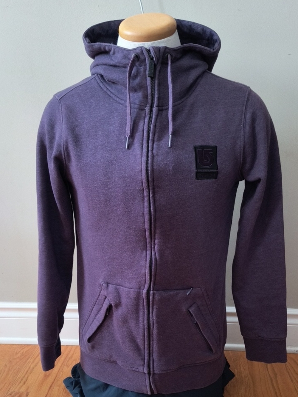 Burton Men's Purple Zip-Up Sleeper Hoodie, Size Small
